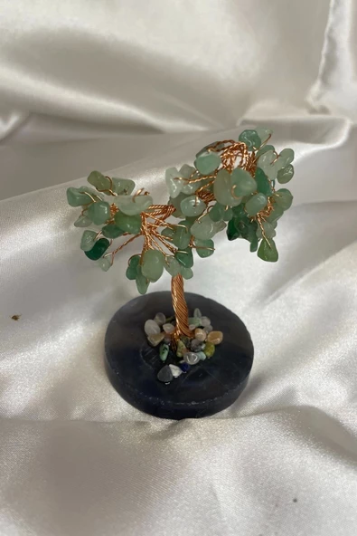 Doğaltaş Kaplan Gözü Taşı Doğal Taş Bakır Hayat Ağacı Stres Meditasyon Taşı Avanturin