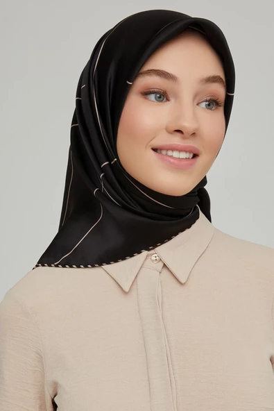 Armine  90 x 90 Twill İpek Eşarp - 8655