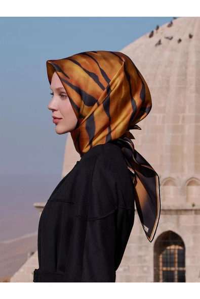 İpek Eşarp  Sonbahar Kış - 9020d-09 - Sura - Anka Modeli - 1