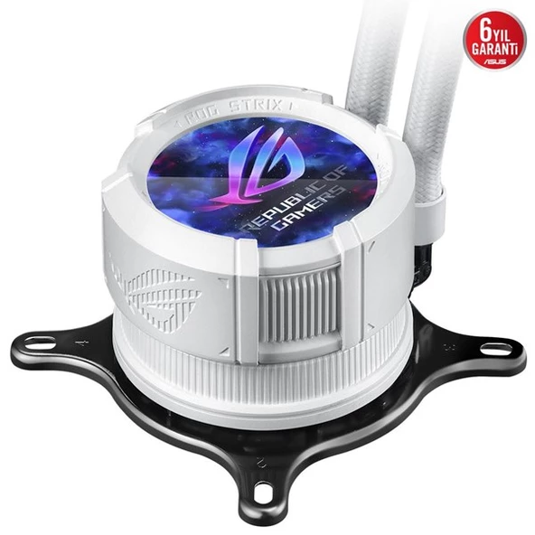 ASUS 360MM ROG STRIX III 360 ARGB AM5-1700P SIVI SOĞUTMALI İŞLEMCİ FANI BEYAZ - Resim 6