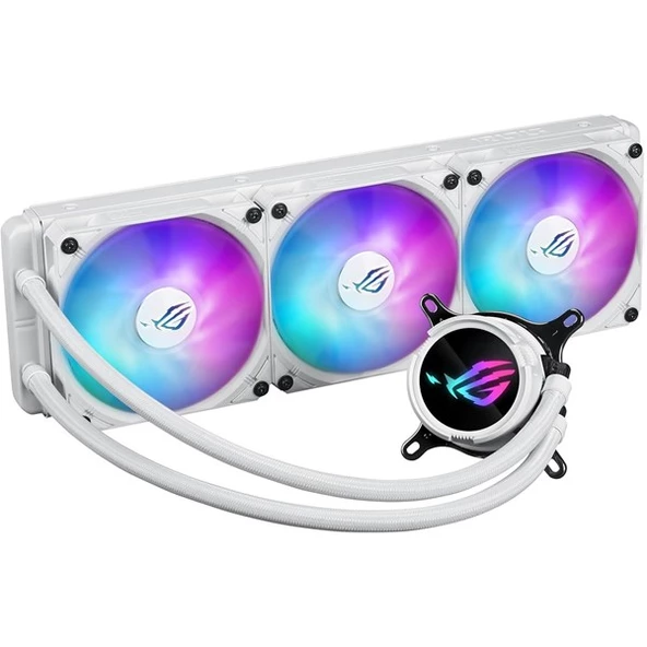 ASUS 360MM ROG STRIX LC III ARGB AM5-1700P SIVI SOĞUTMALI İŞLEMCİ FANI BEYAZ - 2
