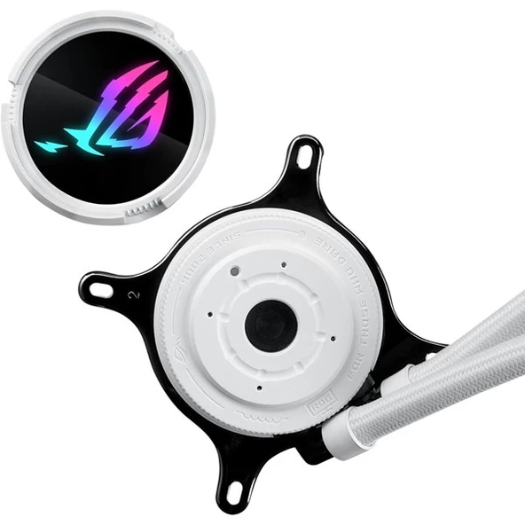 ASUS 360MM ROG STRIX LC III ARGB AM5-1700P SIVI SOĞUTMALI İŞLEMCİ FANI BEYAZ - 5
