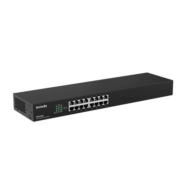 TENDA 16port TEG1016G Gigabit Yönetilemez Switch RackMount Çelik Kasa - 2