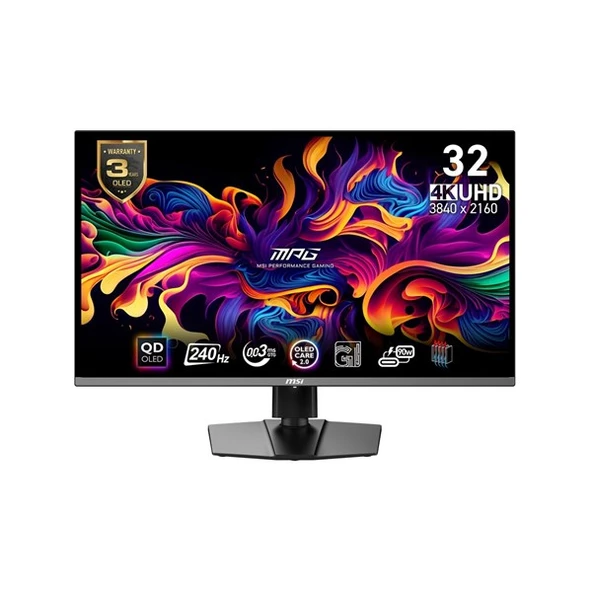 MSI 31.5" FLAT QD OLED MPG 321URX 0.03MS 240HZ HDMI-DP GAMING MONİTÖR 3840X2160 ürün görseli