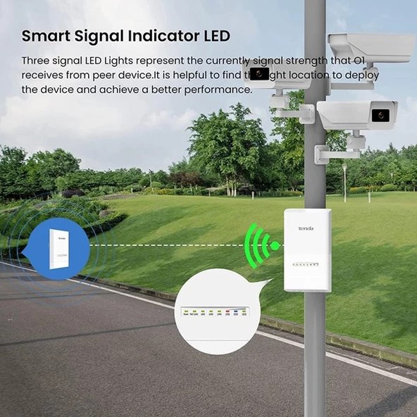 TENDA OS3-KIT 12dbi 867mbps 5ghz 5+km Harici Access Point 2-li Set - 5