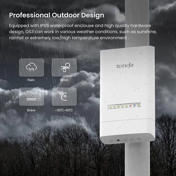 TENDA OS3-KIT 12dbi 867mbps 5ghz 5+km Harici Access Point 2-li Set - 4
