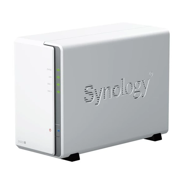 SYNOLOGY DS223J REALTEK QC 1 GB RAM- 2-diskli Nas Server (Disksiz) - 2