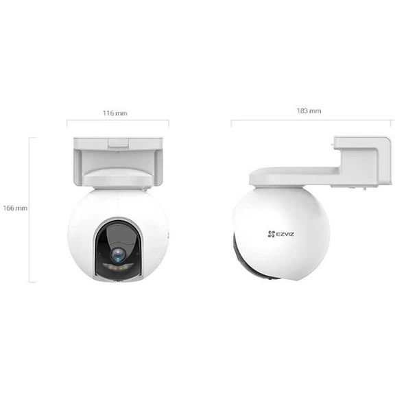 EZVIZ 4MP CS-HB8 4MM WiFi Bataryalı Hareketli IP Kamera - 5