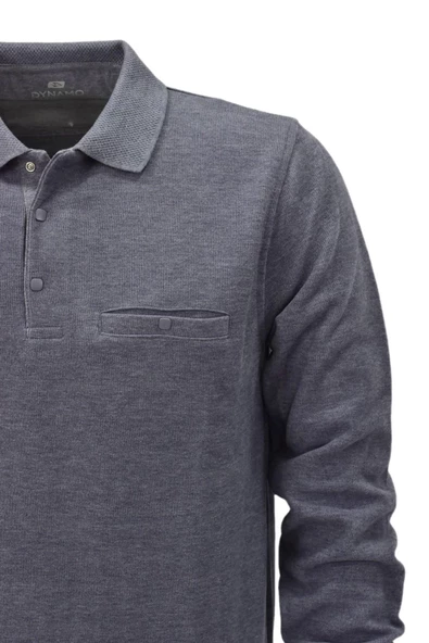 Erkek Polo Yaka Cepli Sweatshirt  6857 BGL-ST04024 - Resim 12