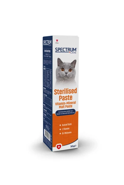 Spectrum Sterilised Paste Kısırlaştırılmış Kediler İçin Vitamin ve Mineralli Malt Macunu 30 gr