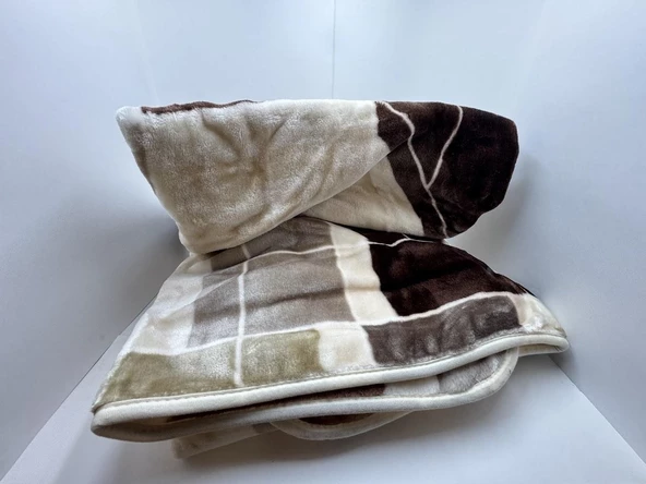 Pololife Zara Kareli Battaniye Kahve Tek Kişilik 160x220 - 5