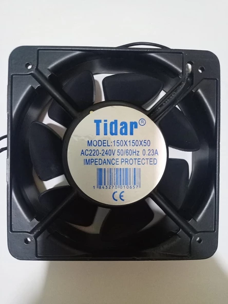 Tidar Devirli Aksial Kare Fan 150x150x50 0.23 A 220 Volt