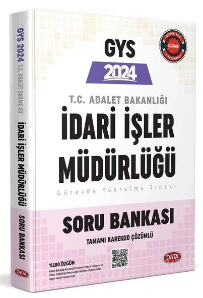 2024 Adalet Bakanlığı İdari İşler Müdürlüğü GYS Soru Bankası Data Yayınları - 1