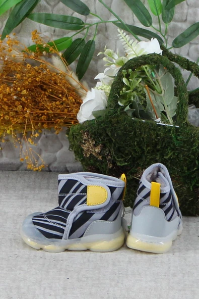 Vicco 943.E24K.482 Gri Helyum Işıklı Erkek Çocuk Bot - Resim 4