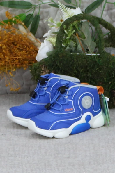 Vicco 946.B24K.434 Saks Mavi Vento Hafif Rahat Phylon Taban Işıklı Çocuk Bot - 3