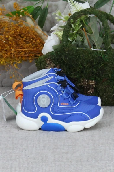 Vicco 946.B24K.434 Saks Mavi Vento Hafif Rahat Phylon Taban Işıklı Çocuk Bot - 2