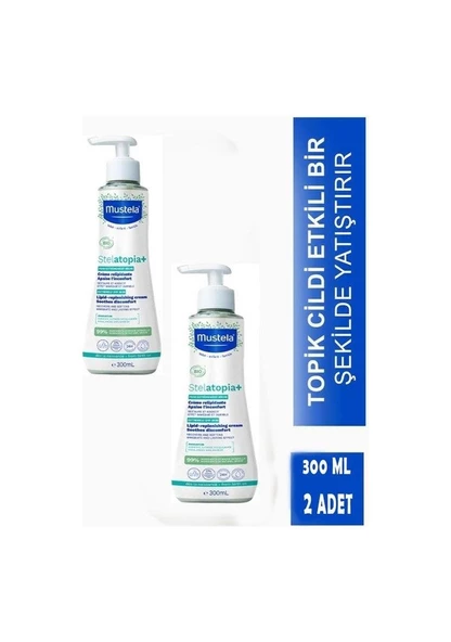 Mustela Stelatopia+ Lipit Yenileyici Krem 300 ml 2 Adet