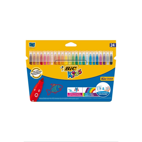Bic Kid Couleur Keçeli Boya Kalemi 24'lü Kutu