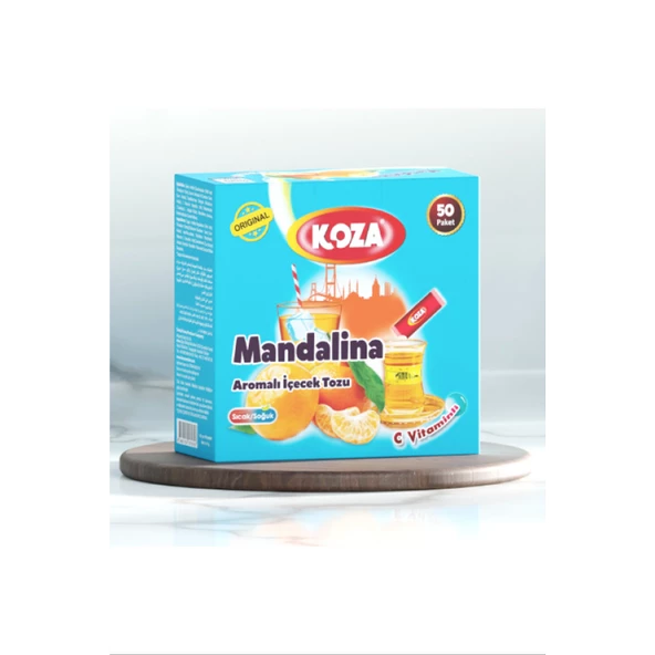 Koza Tek İçimlik Mandalina Aromalı Toz İçecek 50'li