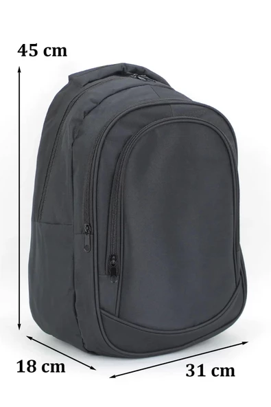 Basic Siyah Okul Sırt Çantası - 6