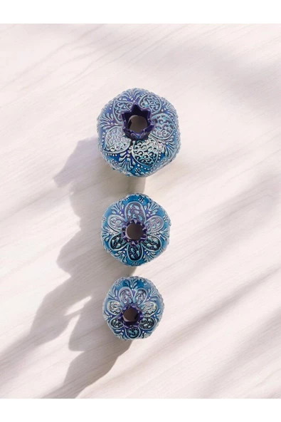 sharpart  Sharp&art Çini Kabartmalı 3 Lü Nar Seti - Resim 4