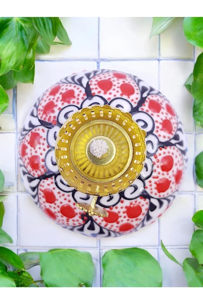 sharpart  Sharp&art Çini El Işlemesi Dekoratif Gaz Lambası - Resim 2