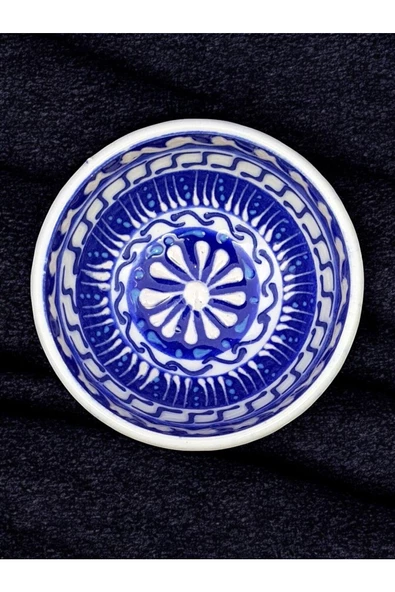 sharpart 5 PARÇA SERAMİK EL İŞLEMESİ DENİZ SERİSİ LÜKS KASE SETİ - 5