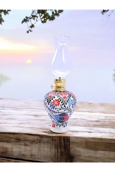 sharpart  Sharp&art Çini El Işlemesi Dekoratif Gaz Lambası - Resim 6