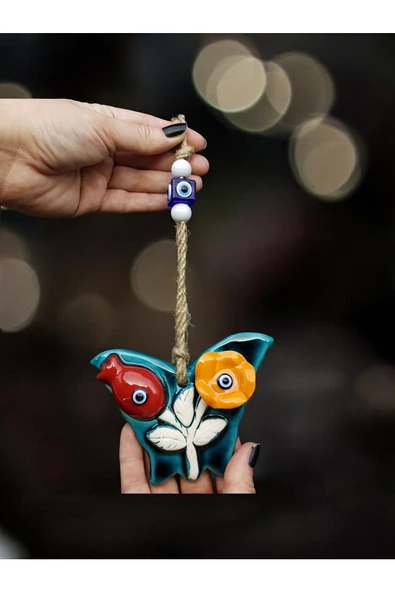 sharp&art  Bahçe,duvar Ve Kapılar Için Askılı,nazar Boncuklu Çini Süslemeler,10 Farklı Model - Resim 2