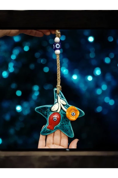 sharp&art  Bahçe,duvar Ve Kapılar Için Askılı,nazar Boncuklu Çini Süslemeler,10 Farklı Model - Resim 2