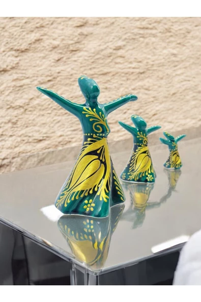 sharp&art  Seramik,el Işlemesi,ateşte Açan Laleler Dekoratif Obje Setleri,yaldızlı Ve Simli 6 Farklı Seçenekk - 5