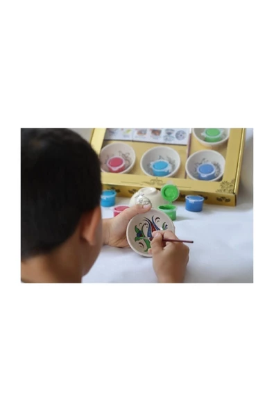 CerraCotta  Çini Kase Boyama Seti Seramik Ve Taş Boyama Sanat Setleri - 3