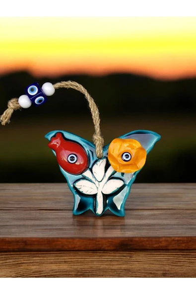 sharp&art  Bahçe,duvar Ve Kapılar Için Askılı,nazar Boncuklu Çini Süslemeler,10 Farklı Model ürün görseli 1