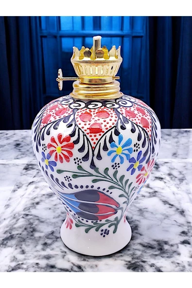 sharpart  Sharp&art Çini El Işlemesi Dekoratif Gaz Lambası - Resim 3