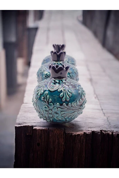 sharpart  Sharp&art Çini Kabartmalı 3 Lü Nar Seti - Resim 2