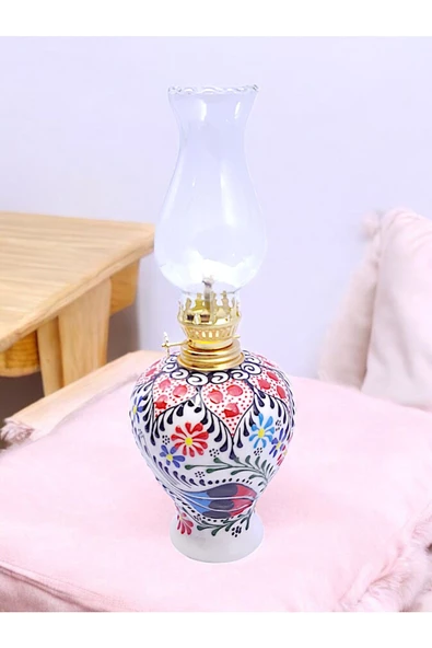 sharpart  Sharp&art Çini El Işlemesi Dekoratif Gaz Lambası
