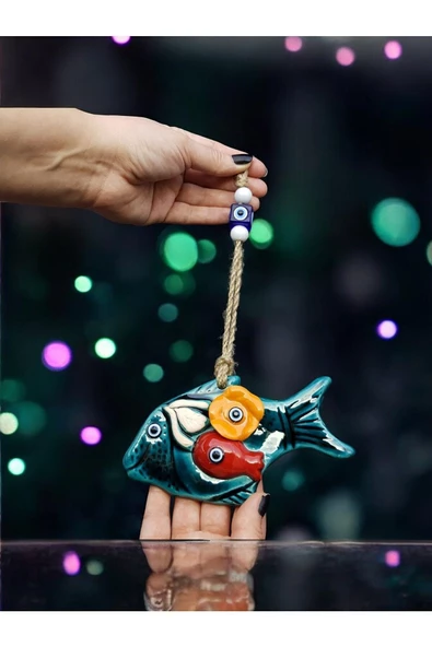 sharp&art  Bahçe,duvar Ve Kapılar Için Askılı,nazar Boncuklu Çini Süslemeler,10 Farklı Model - Resim 2