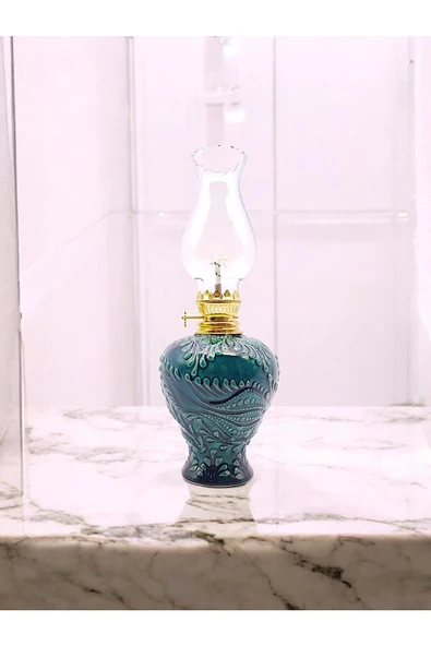 sharpart  Sharp&art Çini El Işlemesi Dekoratif Gaz Lambası