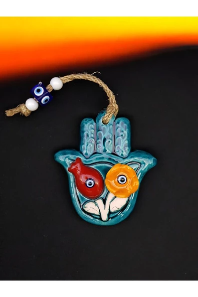 sharp&art  Bahçe,duvar Ve Kapılar Için Askılı,nazar Boncuklu Çini Süslemeler,10 Farklı Model ürün görseli 1