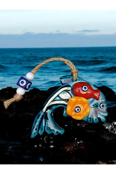 sharp&art  Bahçe,duvar Ve Kapılar Için Askılı,nazar Boncuklu Çini Süslemeler,10 Farklı Model ürün görseli 1