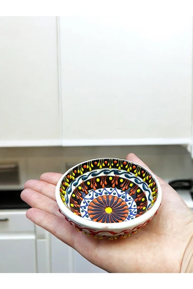 sharpart 6 Parça Seramik El Işlemesi Otantik Desen Serisi Lüks Kase Seti - 2