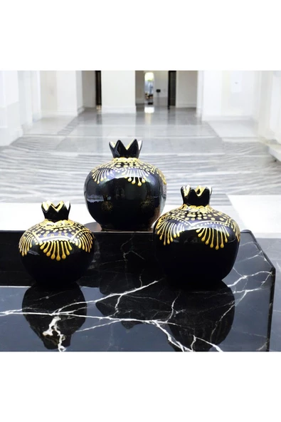 sharp&art  SERAMİK,EL İŞLEMESİ,ATEŞTE AÇAN LALELER DEKORATİF OBJE SETLERİ,YALDIZLI VE SİMLİ 5 FARKLI SEÇENEK - Resim 2