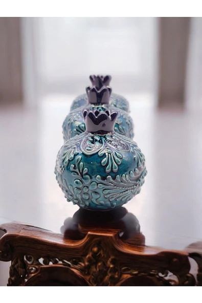 sharpart  Sharp&art Çini Kabartmalı 3 Lü Nar Seti - Resim 8