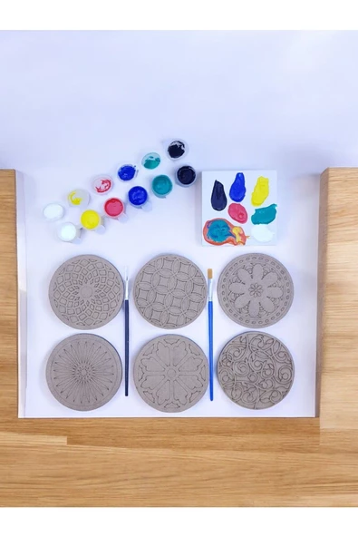 sharpart  sharp&art Ahşap Mandala Hobi Boyama Setleri - 6