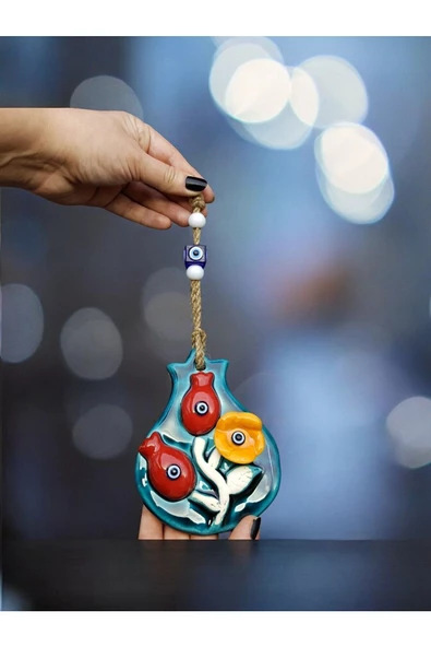sharp&art  Bahçe,duvar Ve Kapılar Için Askılı,nazar Boncuklu Çini Süslemeler,10 Farklı Model - Resim 2