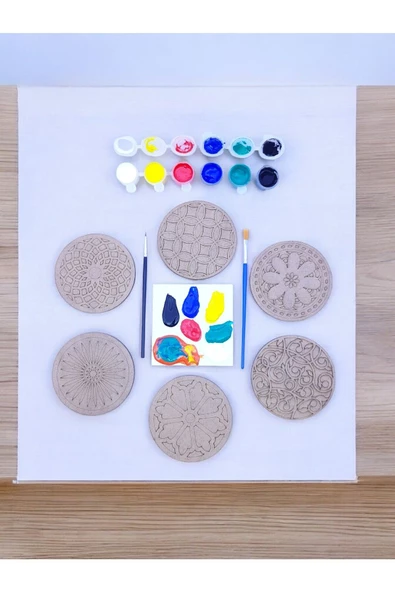 sharpart  sharp&art Ahşap Mandala Hobi Boyama Setleri