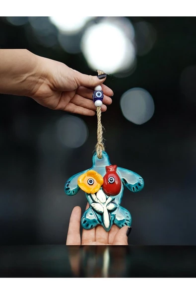 sharp&art  Bahçe,duvar Ve Kapılar Için Askılı,nazar Boncuklu Çini Süslemeler,10 Farklı Model - Resim 2