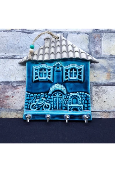 sharp&art  GERÇEK EL İŞLEMESİ SERAMİK,DEKORATİF ANAHTAR ASKISI - Resim 3