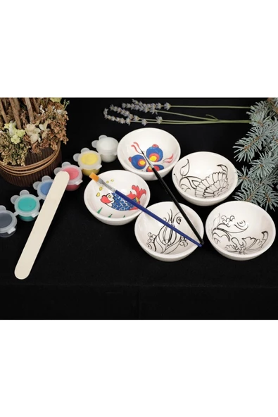 sharpart sharp&art KASELER ÇİNİ BOYAMA VE SANATSAL EL İŞLEMELERİ HOBİ SETİ - 3