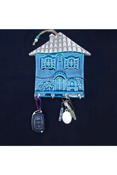 sharp&art  GERÇEK EL İŞLEMESİ SERAMİK,DEKORATİF ANAHTAR ASKISI - Resim 4